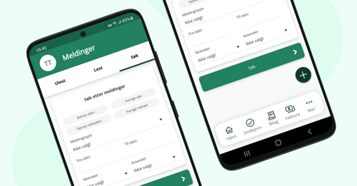 Krypterte meldinger fra app til regnskapsfører