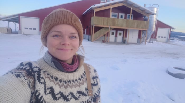 Fra høygaffel til framtidsfjøs – Nora Sandberg har tatt neste steg