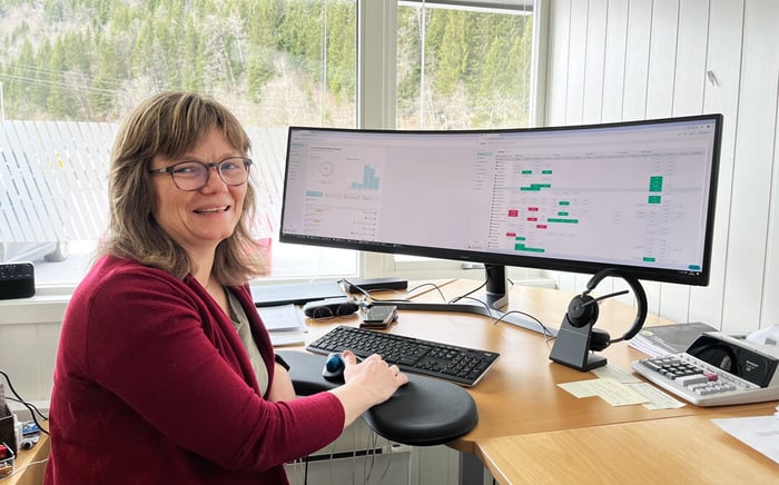 Effektiviserte regnskapsarbeidet med Taskline